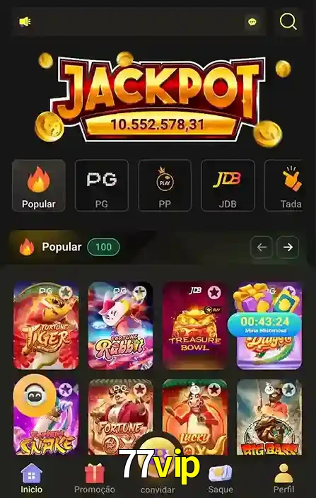 Promoções Especiais no 77vip App